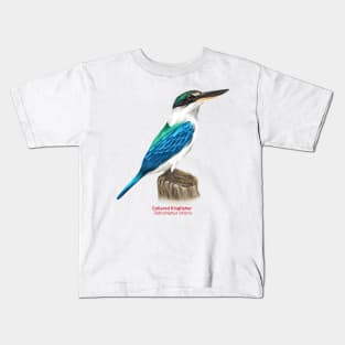 Collared kingfisher | Todiramphus chloris Kids T-Shirt